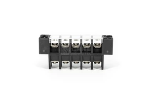 Panel Feed Through Terminal Block 4 Pin 100A 600V Barrier EV High Voltage DC Power Connector