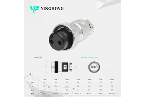 GX20 20M Circular Cable Connector 2-12 Pins Solder Type Threaded Plug And Socket For Industrial Automation