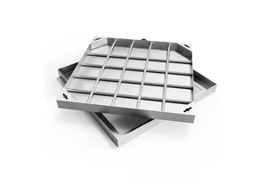 Factory Direct SS304 Invisible Recessed Type Urban Building Drainage Pavement Fabrication Services Stainless Steel Manhole Cover