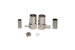Factory Supply QMA-C-JW1.5 Coaxial Connector Right Angle Male QMA Connector for RG174 RG316 Cable Assemblies