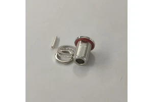 Low PIM IP68 Waterproof N Female Bulkhead Rf Coaxial Connector for RG402(.141") Cable