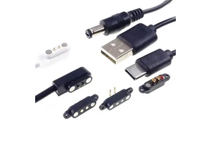 Wholesale Strong Magnetic Connector Pitch 2.8mm Lightweight Magnetic Pogo Pin Connector 2 Pin Usb Cable