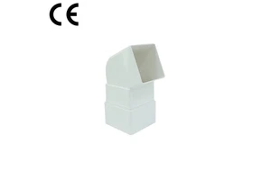 SAM-UK PVC U-shaped Rain Gutter 75mm Outdoor Canopy Roof Drain Plastic Water Drainage Downspout Pipe Connector Joint Fittings