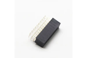 High Quality Custom Spacing 2.54Mm Positions 2~120p H=8.5 DIP3.2 Double Three Row Y Type Female Pin Header Right Angle connector