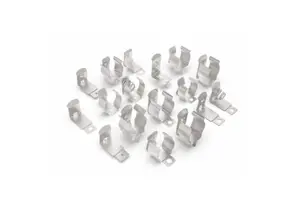 Custom Nickel Plated Metal Touch Spring D Battery Clip Holder Contact Power Supplies Accessory