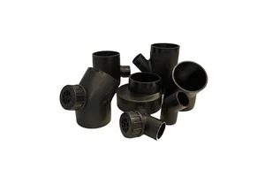 HDPE Butt Fusion Siphon Drainage Pipe Fitting Smooth Surface Equal Cross Four Way Tee Pipe Hdpe Tee Fitting