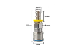 DN03 UQD Series Liquid Cooling Connectors High Flow Low Pressure Drop Quick Release