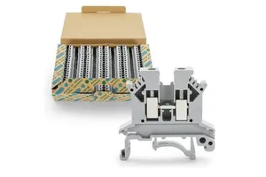Kton Copper Alloy Terminal UK2 5B Series 2-Pole 21-30 Contacts Terminal Block Screw 2.5mm2 DIN Rail Feed Through 800V 32A