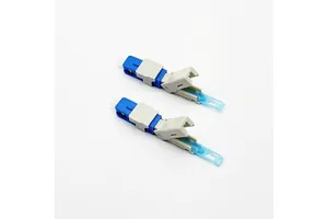 Damu FAFC Low Loss Blue Fast Connector SC UPC/APC FTTH Quick Assembly Fiber Optic Connector for Indoor Drop Cable Installation