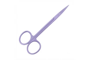 Beauty Manicure Scissors Curved Stainless Steel Steel Handle Sharp Tip Foldable Right-Handed Durable Nail Care Tool for Adults