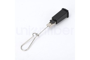 ODWAC S Type Clamp Fiber Optic Drop Cable Support Anchor Tensioner UV Resistant Plastic Stainless Steel Bail FTTH Aerial Fitting