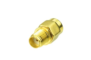 Jack Straight RF Adapter Coaxial Connector RP-SMA Male Plug to SMA Female Brass or Customized