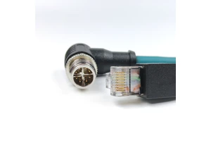 Circular M12 Connector 8 Pin X Code Industrial Shielded Field Installation Metal Male Female Plug IP67 Waterproof Pcb Connector