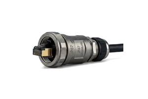 High Speed Industrial Ethernet Connector With High Density Pin Array Gold Plating 0.005mm Precision Tolerance