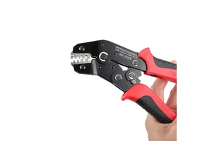 SN-2549 Crimping Pliers 0.08-1.0mm2 AWG28-18 Carbon Steel Pitch Cable Crimping Electrical Terminal Hand Tool Racheting Pliers