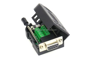 Wholesale D-SUB RS232 DB9 Pin Female signals Terminal Breakout Connector with Plastic Cover Screw nut