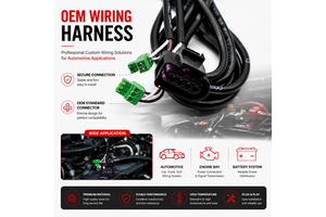 Customizable High Performance 4 Pin Automotive Connector Terminal Block Wire Harness Cable Assembly for Electrical System