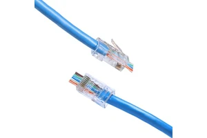Rj45 Connector 1000 Pieces Bag Ethernet Connectors UTP Network Plug for Standard Cable Rj45 Connector Cat6 Pass Through