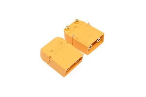 Amass XT90PW Horizontal Connector 4.5mm Brass Gold Banana Bullet Plug Male Female for RC Lipo Battery PCB Board Parts