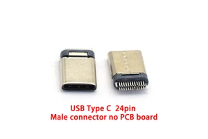 In Stock 5A 30V Charging Connector 24 Pin B Usb Type c Male Connector