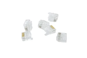 Direct 8-Port P8c Jack with Power Pins Through Hole Phosphor Bronze Network Crystal Head Ethernet Connectors Product