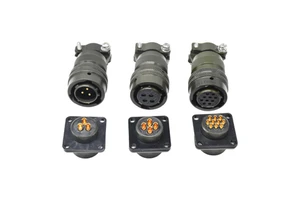 MIL-DTL-26482 MS3116F MS3116E Aerospace IP67 Waterproof Male Female Size 12 Plug Socket Power Bayonet Locking Connectors