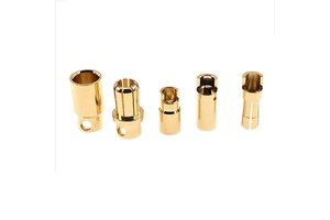 Wholesale Pure Copper Gold-Plated Lantern Banana Tip Connectors Model Aircraft Motor Connectors 2mm 3.5mm 4mm 5.5mm 8mm Sizes