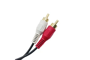 High Quality Universal Stereo Audio 3.5mm to Female Jack to 2RCA Headphone Splitter with Braided Shield Cable Video Audio Cord