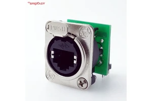 SREXACT SVP594-DH Cat5e RJ45 Jack Ethernet Panel Connector Zinc Alloy Shell Gold Plated Contacts High Performance Female