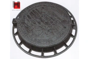 Modern Anti-Slip Nodular Cast Iron Manhole Lid Anti-Theft Anti-Corrosion Environmental Friendly Sewer Cover Square/Round Highway
