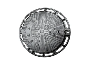 DIVINE D400 C250 Round Hinged EN124 Standard Ductile Iron Manhole Cover Electric Round Type Casting Services
