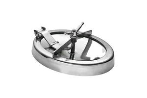 Sanitary Stainless Steel Oval Inward Manhole Cover
