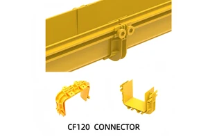 Hot Selling Yellow Fireproof PVC Fiber Cable Tray Connector 120mm Fiber Straight Line Accessory