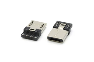 USB 2.0 A Connector Faster Charging Vertical 5Pin Micro USB 2.0 Type A Male Connector