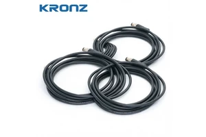 KRONZ M8 3-Pin A-Coded Circular Connectors | IP67 Waterproof Aviation Plugs + Socket With 1M Pre-Molded PVC Cable