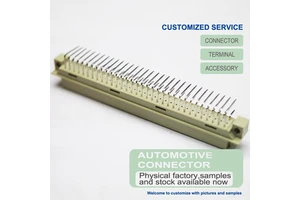 DIN 41612 3-Row 2.54mm Right Angle Female Socket 16/32P Eurocard Connector for VMEbus, Industrial Backplane & Control Units