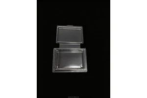 Wholesale Anti-Static PET Fold-Over Clamshell Blister Clear Hinged Box with Flange Edge Small Electronics, Modules Connectors