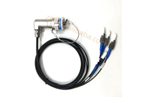 ZLTC D38999 4Cores Plastic of fiber connectors Plug and Socket J599POF/04P -4*HFBR4501 fiber optic cable Assembly