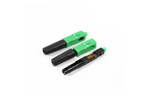 Hot Sale FTTH SC APC UPC screw type fiber optic fast connector Quick Connector ftth embedded connector 1000um core diameter