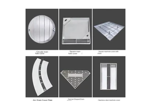 Heavy Duty Durable Stainless Steel Recessed Manhole Cover with Zinc Coating Modern Design for Floor Applications