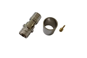 Low Price QMA-C-J7D Coaxial Connector RF Brass QMA Male Jack Connector With Thread for RG8 RG213