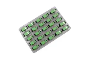 SC APC Simplex Fiber Flange Coupler & Fiber Optic Adapter Connector Green ABS Material Telecommunication Use