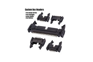 Male/Female Power Header Connectors 2.54/2.0/1.27mm Pitch Long/Short Ears Right-Angle/Straight Pins Surface Mount Bent Header