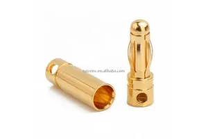 High Quality Banana Plug 4mm Gold Bullet Connector Plated For RC battery ESC lipo Brushless Motor