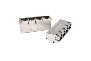 1X4 Port Gigabit High-Speed RJ45 Ethernet Connectors 4-Gang Multi-port Connector Network Socket Ethernet Interface