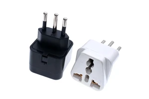 3pin Brazil Brazilian AC Power Plug UK/US/EU To Brazil Brasil Socket Travel Power Adapter Plug 3 Pin Converter Type N Plug