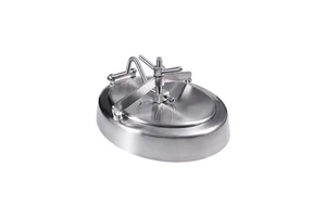 Stainless Steel Oval-shaped Internal Opening Manhole Sanitary Grade Stainless Steel Manhole 304 Internal Opening Bottom Manhole