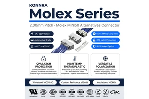 Molex Mini50 Alternatives Connector Konnra Kr2021 Similar 34824 Pigtail 4 Pin 0.5mm Car Stereo Terminal Ctx50 Substitute Crimp