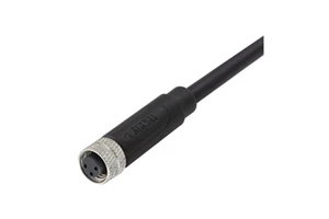 High Density Standard M8 4 Pins P-coding Male Moulded Waterproof IP67 USB Power Connector