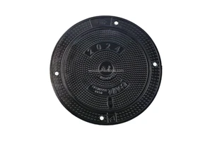 High Load Bearing D400 Cast Iron Manhole Cover Ductile Iron Sewer Drainage Manhole Cover Casting Services Product